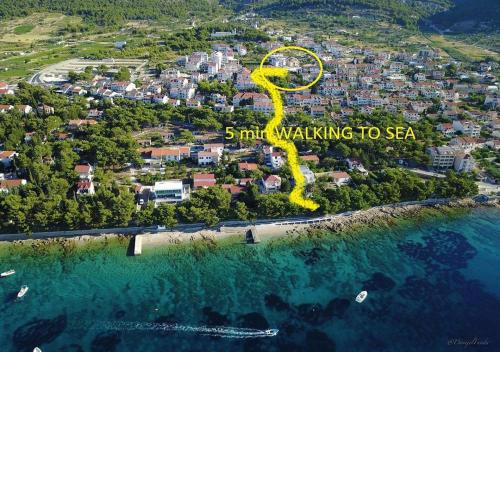 5 min from beach and center of Bol