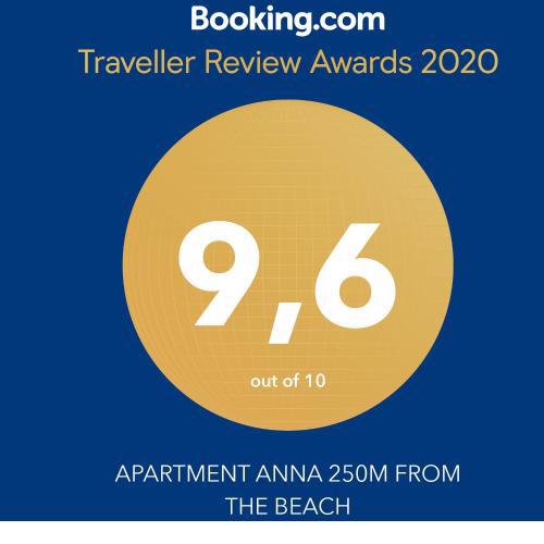 APARTMENT ANNA 350m FROM THE BEACH