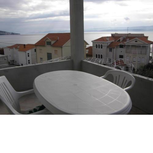 Apartment in Duce with sea view, terrace, air conditioning, washing machine (595-1)