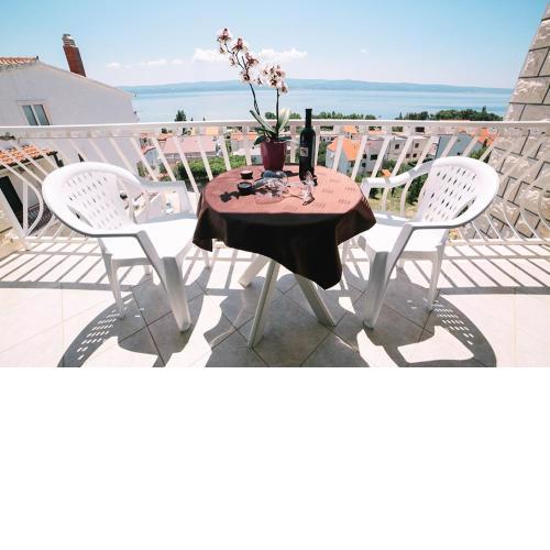 Apartment in Due with sea view, balcony, air conditioning, WiFi 4167-1