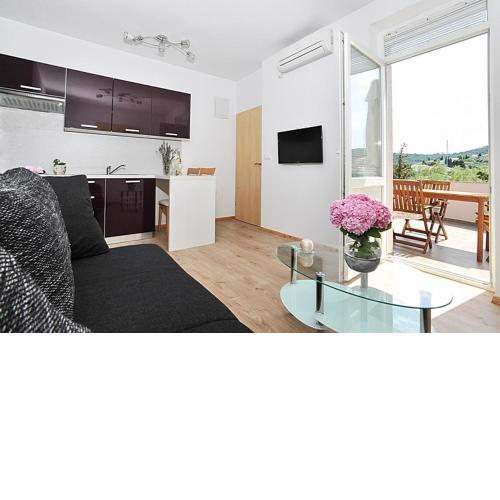 Apartment in Poljana with sea view, terrace, air conditioning, WiFi 3617-2
