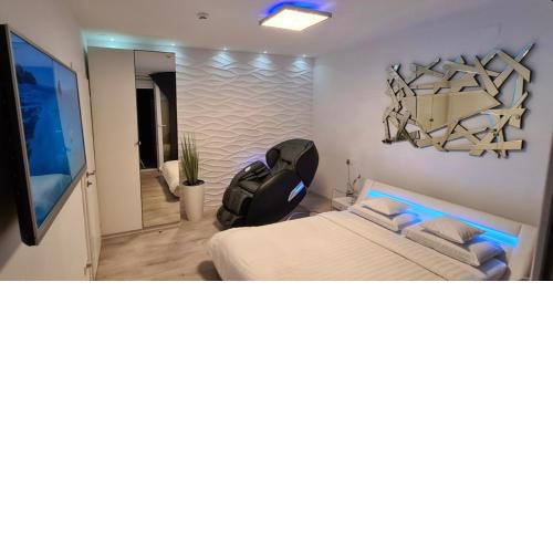 Apartment Wave -Luxury massage chair-Infrared Sauna, Parking with video surveillance, Entry with PIN 0 - 24h, FREE CANCELLATION 24 hours before Check In