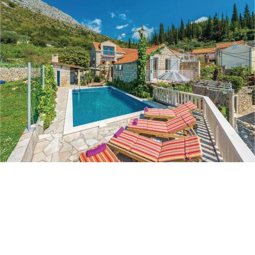 Cozy Home In Zaton Veliki With House Sea View