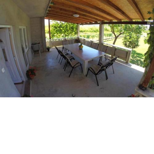Holiday house in Ljubač with sea view, terrace, air conditioning, Wi-Fi (4851-1)
