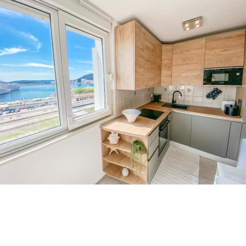 Homey apartment with a view