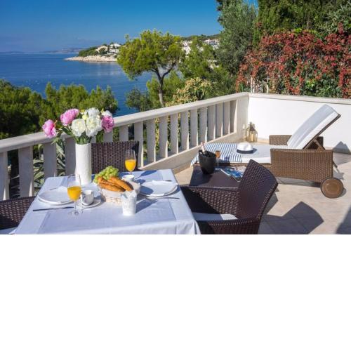 Luxury Beachfront Villa Primosten Oasis with private pool at the beach in Primosten