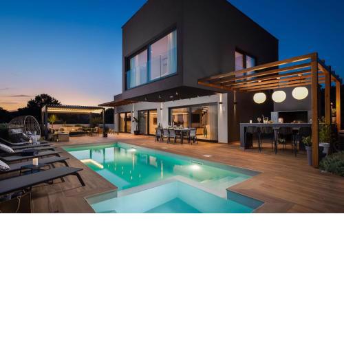 Luxury villa Indigo with swimming pool, sauna and jacuzzi in Kanica - Rogoznica