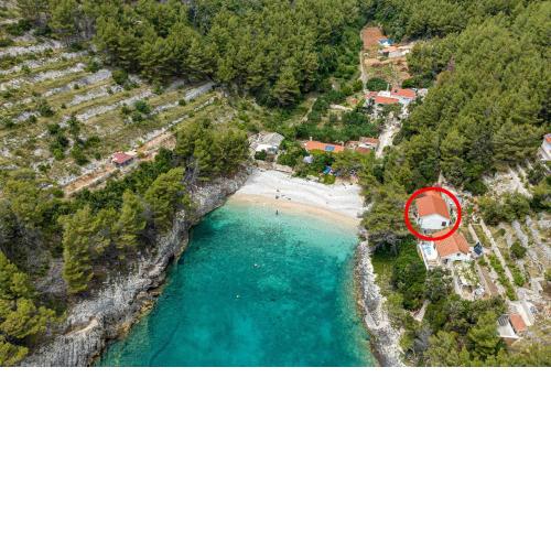 Seaside secluded apartments Cove Bratinja Luka, Korcula - 4434