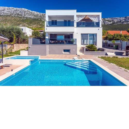 Seaview Villa Stanka with Pool and attached Jacuzzi