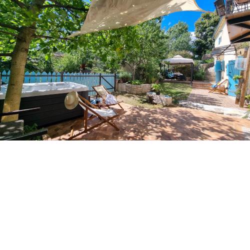 Spod Korit - Brgudac, Opatija with hot tub and free parking