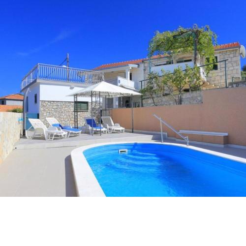 Stone house with pool