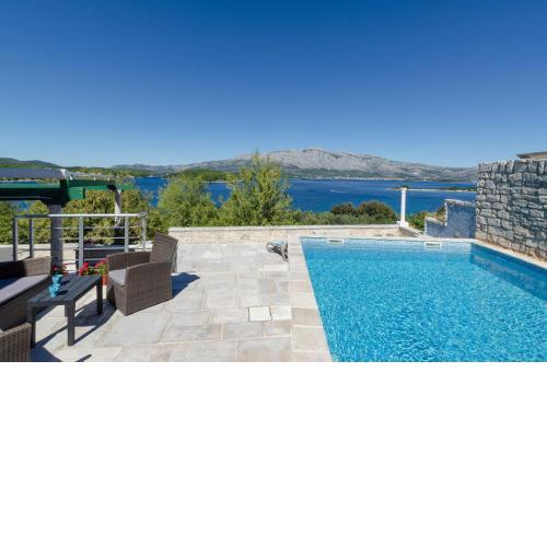 Traditional stone house with swimming pool