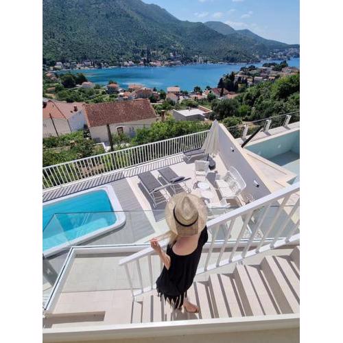 Villa Ansay with heated Swim Spa pool and sea view