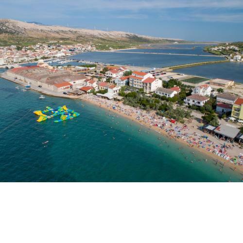 Villa Galeb Pag - at the main Beach