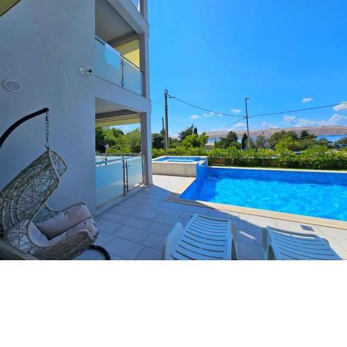 Villa Stella with pool and seaview